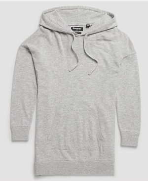 Superdry Jayden Luxe Hooded Knit Női Kötöttáru Szürke | UYEQC7843